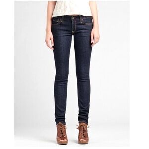 Lucky Brand Low Rise Lola Skinny Midwash Jeans with Light Distressing